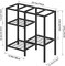 20-Gallon Aquarium Stand with 3-Tier Shelves, Heavy-Duty Metal Fish Tank Rack – Adjustable Anti-Slip Feet, Reptile & Turtle Terrarium Stand for Living Room, Office, or Bedroom
